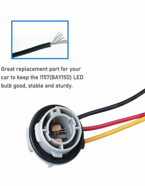 Load image into Gallery viewer, fasebeek 2-Pack 1157 Socket Harness Adapter Gray Universal Car Truck Van
