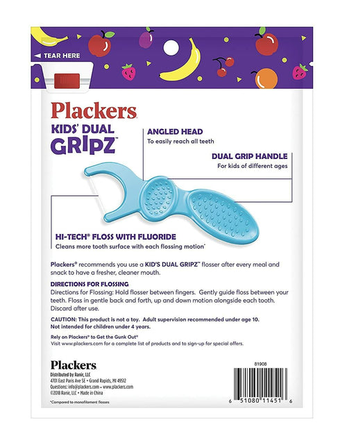 Load image into Gallery viewer, Plackers Kids Flossers Wild Berry Flavor 75 Count - New Packaging
