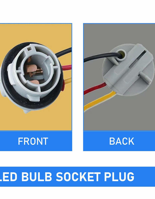 Load image into Gallery viewer, fasebeek 2-Pack 1157 Socket Harness Adapter Gray Universal Car Truck Van
