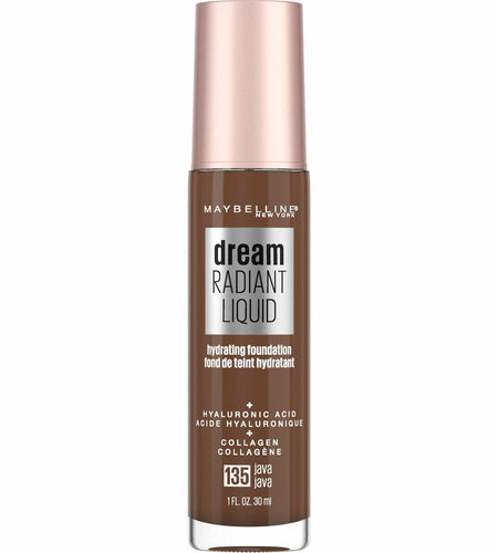 Maybelline Dream Radiant Liquid Medium Coverage Hydrating Makeup Java 1oz
