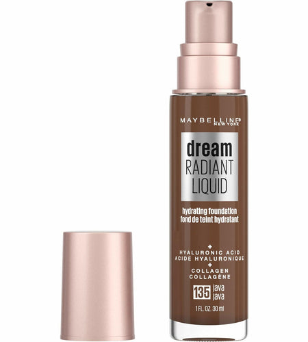 Maybelline Dream Radiant Liquid Medium Coverage Hydrating Makeup Java 1oz