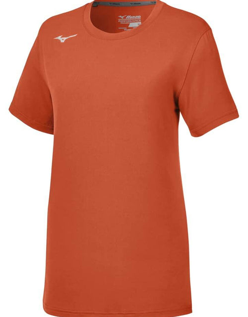 Load image into Gallery viewer, Mizuno Women's Attack Tee 3.0 Short Sleeve Volleyball Shirt Orange XL
