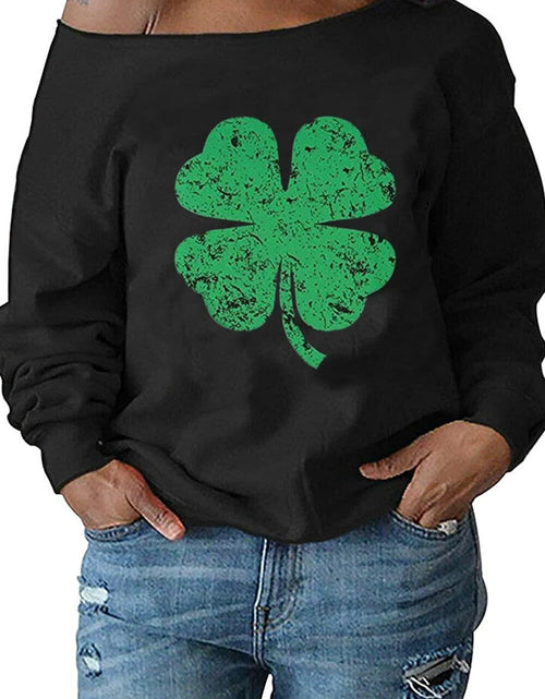 Load image into Gallery viewer, esoaripe Women's Oversized Off Shoulder Sweatshirt Blouse XL
