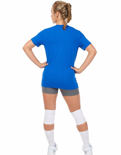 Load image into Gallery viewer, Mizuno Women's Attack Tee 3.0 Short Sleeve Volleyball Shirt Orange XL
