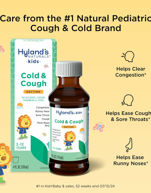 Load image into Gallery viewer, BestBy09/26 Hyland's Kids Cold &amp; Cough Daytime Syrup Natural Relief 4oz
