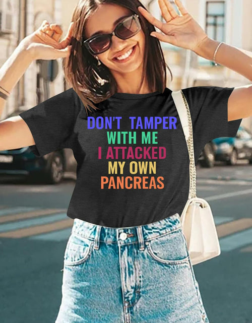 Load image into Gallery viewer, Pancreatic Cancer Awareness Shirt Women Grey Size M
