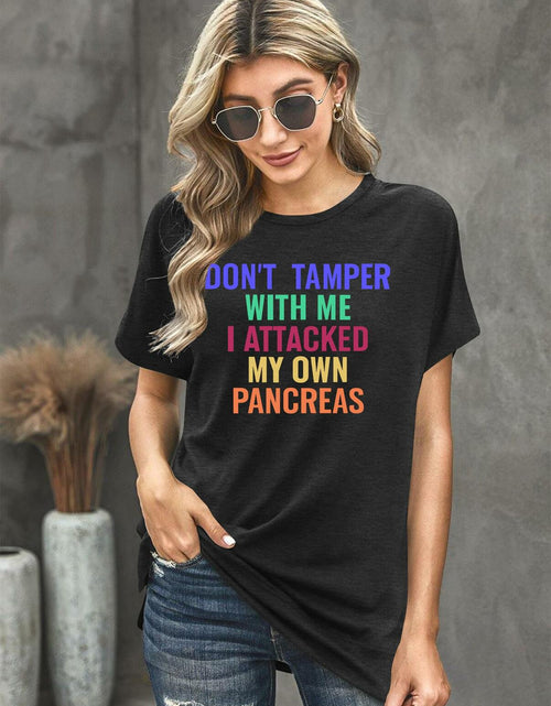 Load image into Gallery viewer, Pancreatic Cancer Awareness Shirt Women Grey Size M
