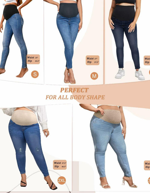 Load image into Gallery viewer, Hybrid &amp; Company Super Comfy Stretch Women's Skinny Maternity Jeans S Light Wash
