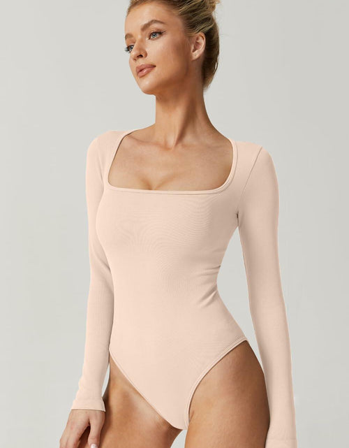 Load image into Gallery viewer, Meyeeka Racerback Sleeveless Bodysuit Tank Top Carob Brown Size S
