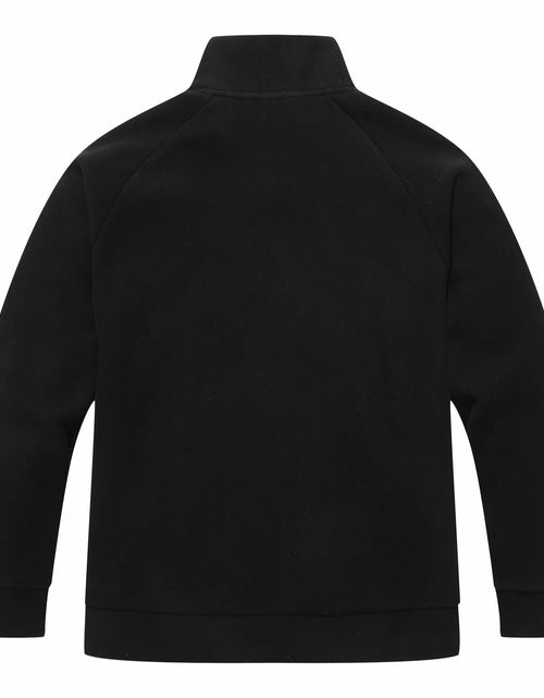 Load image into Gallery viewer, KAIDER Women's Plus Size Polar Fleece Pullover Jacket Black Quarter-Zip Long
