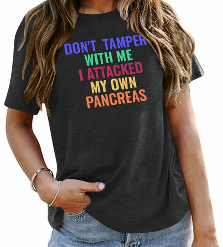 Pancreatic Cancer Awareness Shirt Women Grey Size M