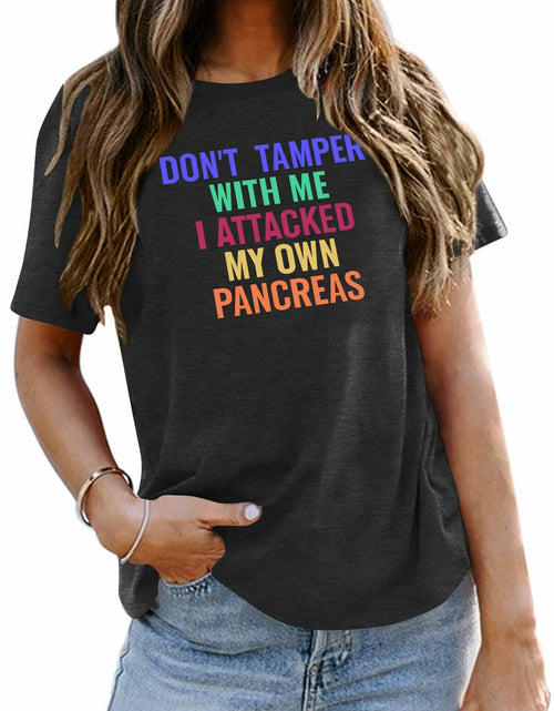 Load image into Gallery viewer, Pancreatic Cancer Awareness Shirt Women Grey Size M

