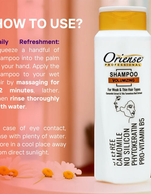 Load image into Gallery viewer, Oriense Volumizing Shampoo 20.2oz Chamomile &amp; Tilia Silicone Paraben Free
