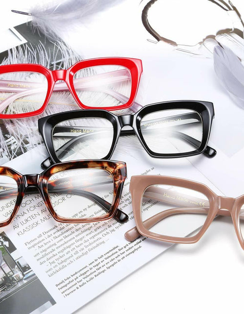 Load image into Gallery viewer, FEISEDY B2461 Square Thick Eyeglasses Frame Classic Unisex Eyewear
