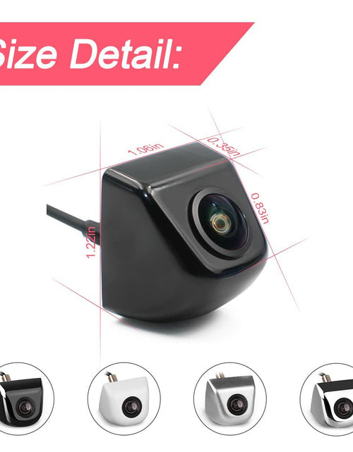 Load image into Gallery viewer, Waterproof Car Backup Camera HD 960x720 155° Wide View Night Vision Black

