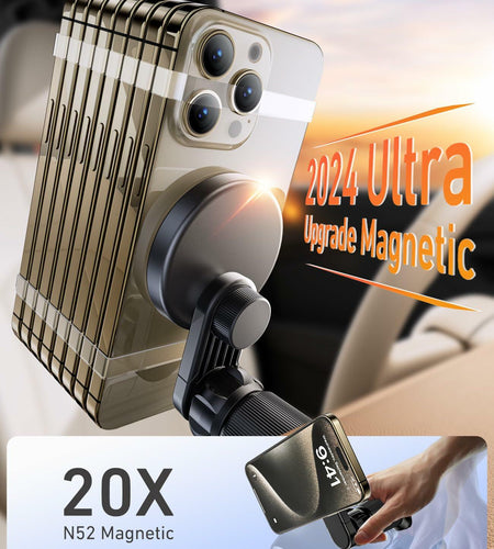 NIYEVN MagSafe Car Mount, 20 Magnets, 360° Rotation, Air Vent Holder