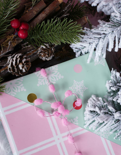 Load image into Gallery viewer, LaRibbons Christmas Wrapping Paper 3 Rolls 17x10ft Peace Pattern with Tags
