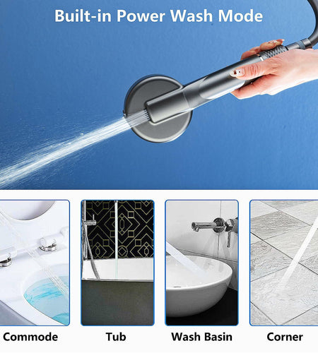 Filtered Handheld Shower Head Chrome High Pressure with Scalp Massager