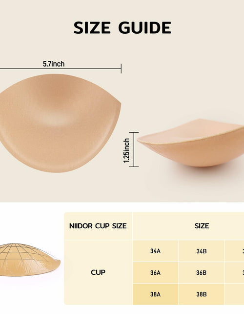 Load image into Gallery viewer, Niidor Sticky Bra Pads Inserts Double-Sided Invisible Push Up Enhancers
