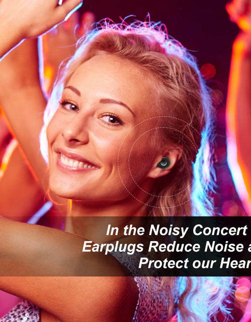 Load image into Gallery viewer, Reusable Silicone Ear Plugs Black Noise Cancelling 30dB Comfortable Swim
