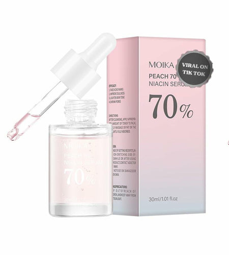 Moika Peach 70 Niacinamide Serum 30ml Hydrating Brightening Face Serum - New