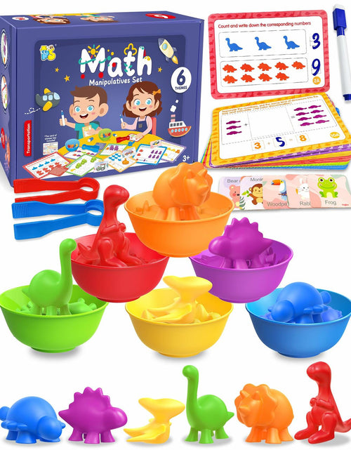 Load image into Gallery viewer, Yetonamr Montessori Counting Dinosaurs Educational Toy Set for Kids
