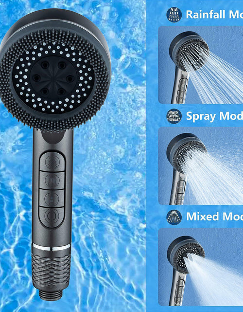 Load image into Gallery viewer, Filtered Handheld Shower Head Chrome High Pressure with Scalp Massager
