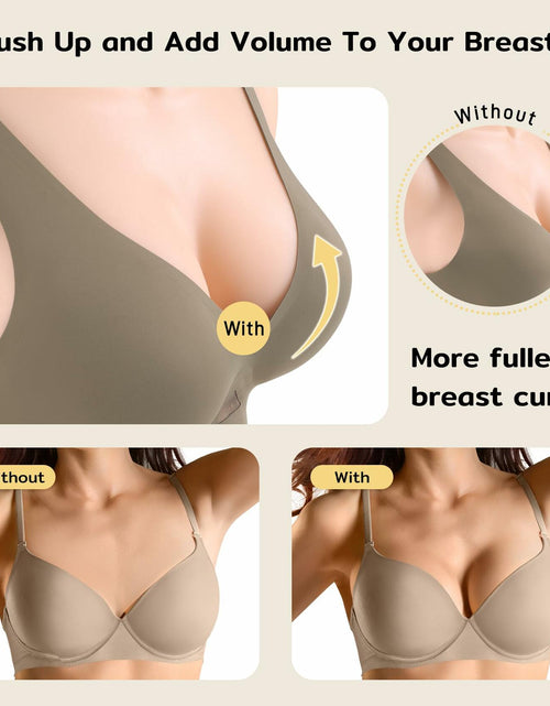 Load image into Gallery viewer, Niidor Sticky Bra Pads Inserts Double-Sided Invisible Push Up Enhancers
