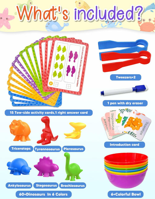 Load image into Gallery viewer, Yetonamr Montessori Counting Dinosaurs Educational Toy Set for Kids
