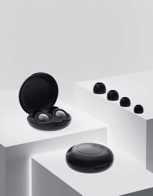 Load image into Gallery viewer, Reusable Silicone Ear Plugs Black Noise Cancelling 30dB Comfortable Swim
