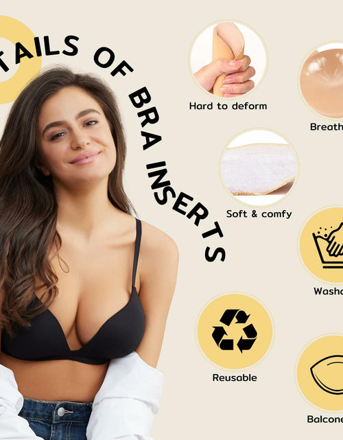 Load image into Gallery viewer, Niidor Sticky Bra Pads Inserts Double-Sided Invisible Push Up Enhancers
