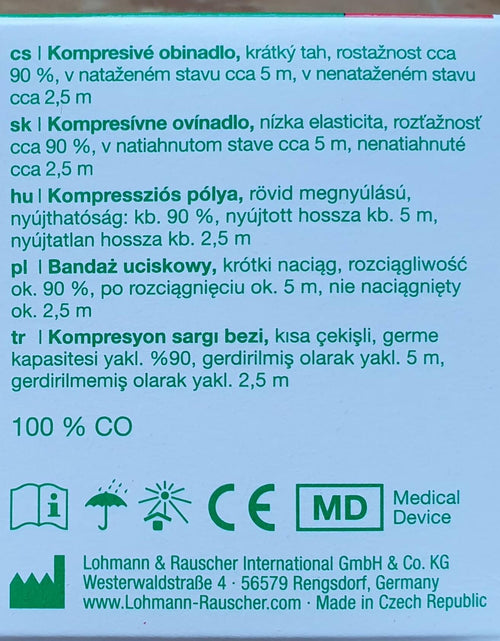 Load image into Gallery viewer, BestBy12/28 Rosidal K 6cm x 5m Short Stretch Compression Bandage
