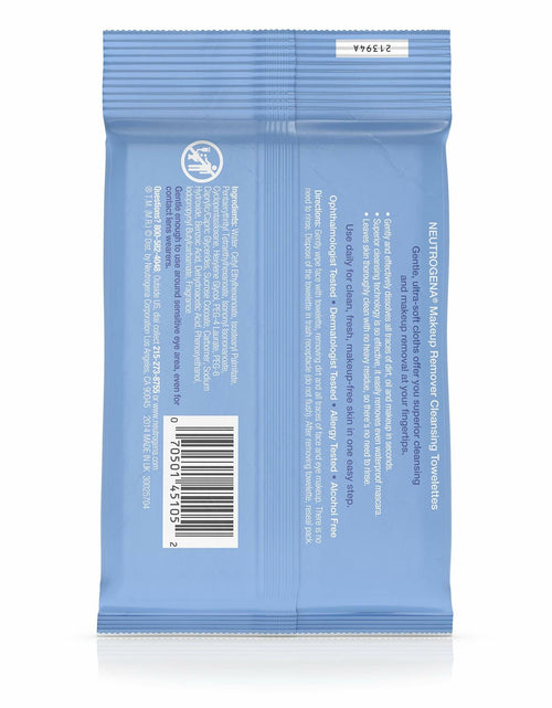 Load image into Gallery viewer, Neutrogena Make-Up Remover Cleansing Towelettes 7 Count Packaging May Vary
