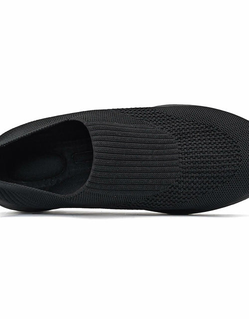 Load image into Gallery viewer, Umerigo Womens Slip On Tennis Shoes Breathable Mesh Black Size EU 40 USA W8.5
