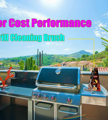 DALLEAN BBQ Grill Brush Durable Rust Resistant Bristles Outdoor Cleaning Tool
