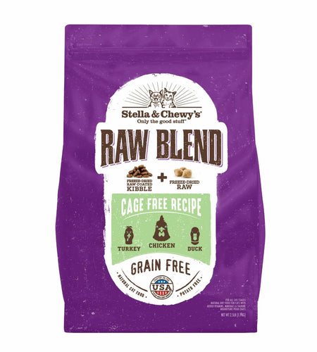 BB01/25 Stella & Chewy's Raw Blend Cat Food 2.5 lb Grain Free Protein Rich Poultry