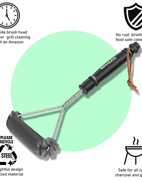 Load image into Gallery viewer, DALLEAN BBQ Grill Brush Durable Rust Resistant Bristles Outdoor Cleaning Tool
