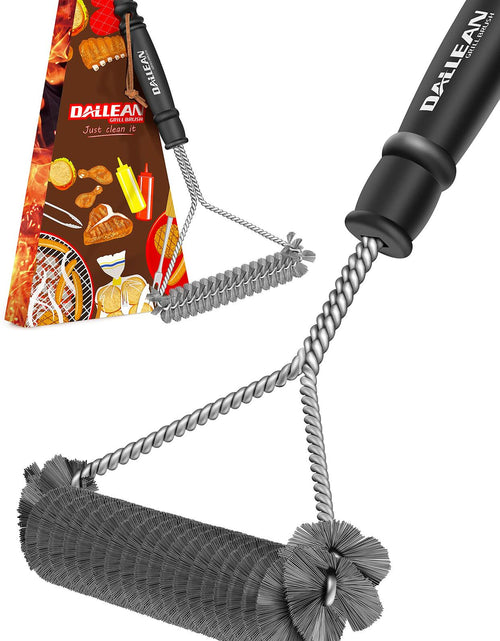 Load image into Gallery viewer, DALLEAN BBQ Grill Brush Durable Rust Resistant Bristles Outdoor Cleaning Tool
