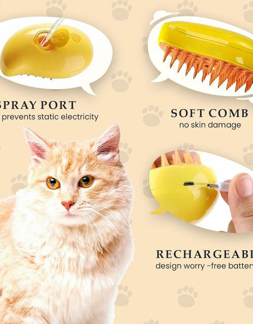 Load image into Gallery viewer, Renforcer 3-in-1 Silicone Cat Brush Groomer Massager Shedding Grooming
