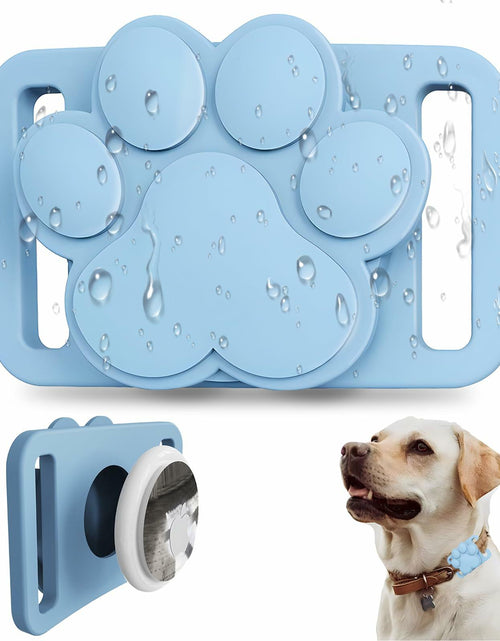 Load image into Gallery viewer, FancyMouse Dog Collar Holder Blue Protective Track Tech dwj-blue
