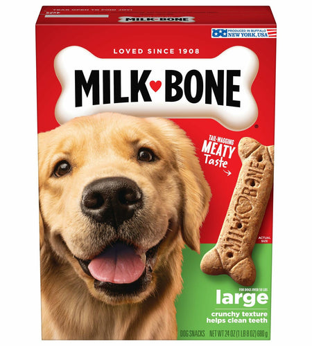 BestBy03/26 Milk-Bone Original Dog Treats 24oz Large Dogs Crunchy Biscuits