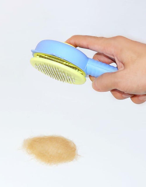 Load image into Gallery viewer, Landwill Pet Brush Yellow Bear Self Cleaning Grooming Tool for Cats &amp; Dogs
