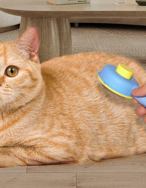 Load image into Gallery viewer, Landwill Pet Brush Yellow Bear Self Cleaning Grooming Tool for Cats &amp; Dogs
