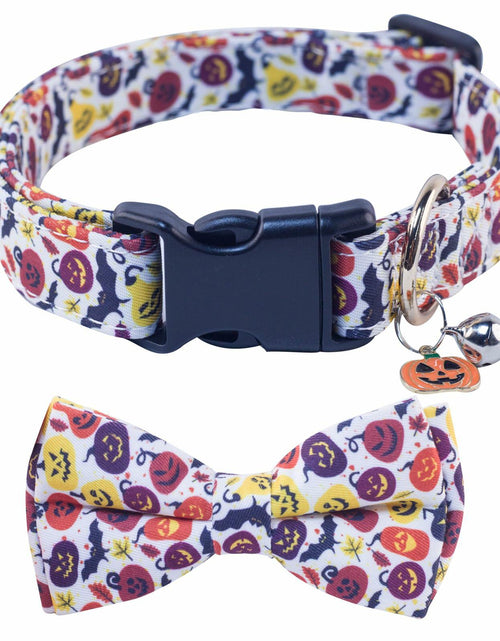 Load image into Gallery viewer, NISIYE Dog Bowtie Collar Soft Adjustable Blue with Metal Buckle for Pets
