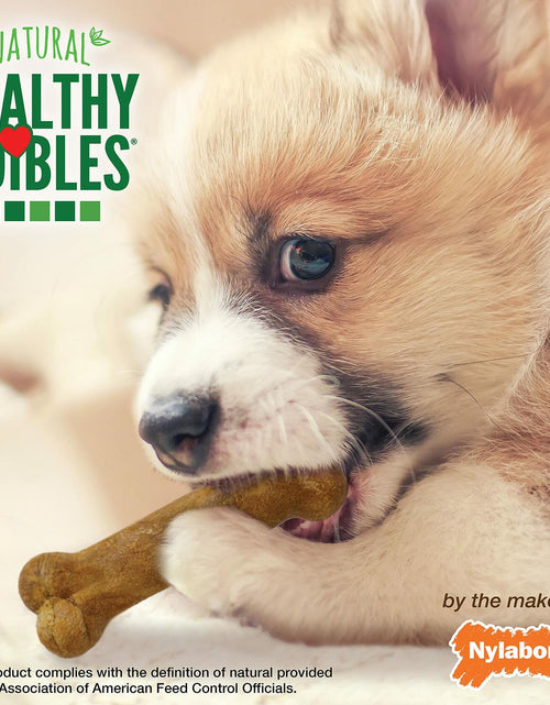 Load image into Gallery viewer, BestBy07/27 Nylabone Healthy Edibles Puppy Chews X-Small 3 Count Roast Beef

