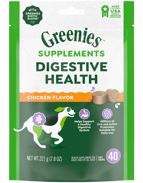 Load image into Gallery viewer, BestBy01/25 Greenies Digestive Health Probiotics DogTreats Chicken 7.8oz 40ct
