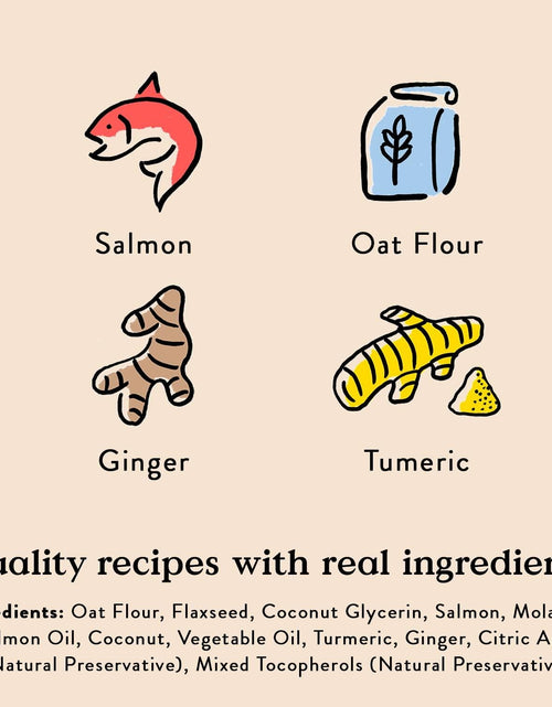 Load image into Gallery viewer, BestBy01/25 Bocce's Bakery Good Hair Dog Treats Salmon 6oz Soft Chewy Wheat-Free

