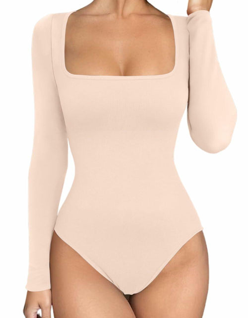 Load image into Gallery viewer, Meyeeka Bodysuit Racerback Sleeveless Tank Top Carob Brown Size M
