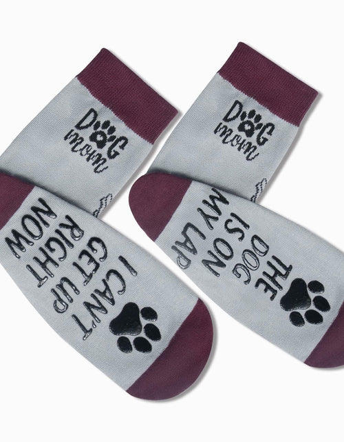 Load image into Gallery viewer, Huahui Dog Mom Socks for Women, Funny Dog Lover Gifts, 1 Pair
