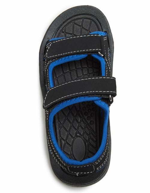 Load image into Gallery viewer, Skysole Boys Double Adjustable Strap Lightweight Slippers Royal Size 7-8 Toddler
